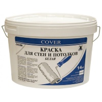 Интерьерная краска для стен и потолков белая (COVER универсал 25кг)