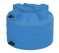 Бак  для воды пластиковый сине-белый 1500л с поплавком